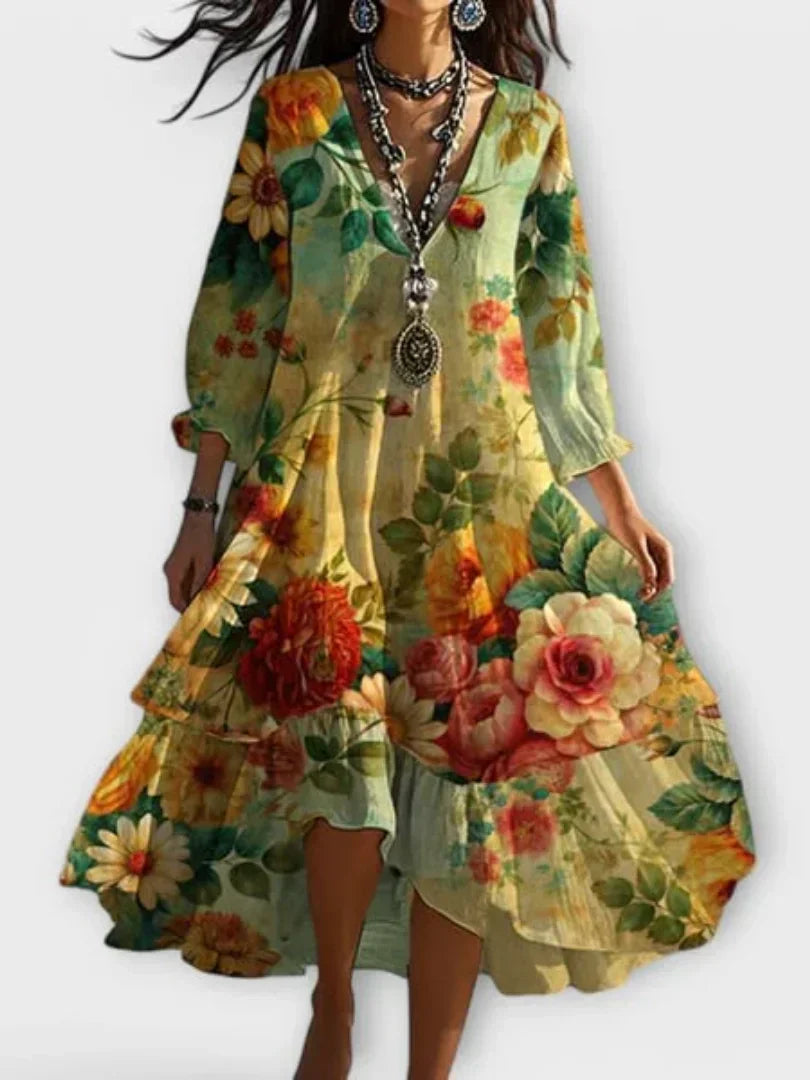 Luna | Vestido Floral Vintage