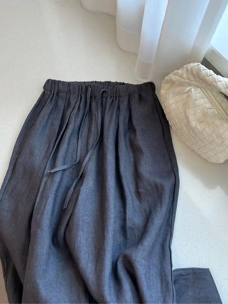 Pantalones Rectos de Cintura Alta AYLA
