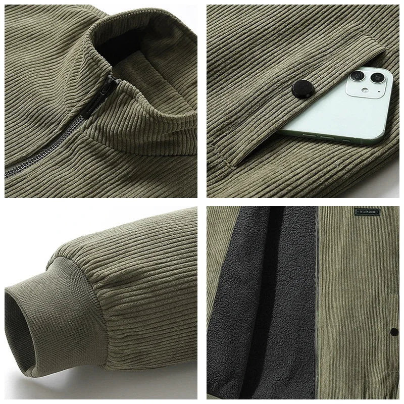 Udo | chaqueta de pana con forro de forro polar
