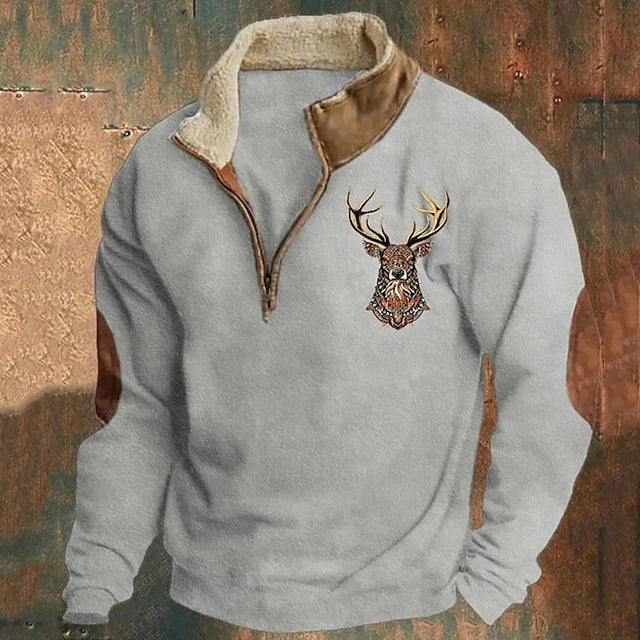 Suéter Elegante con Detalle de Ciervo