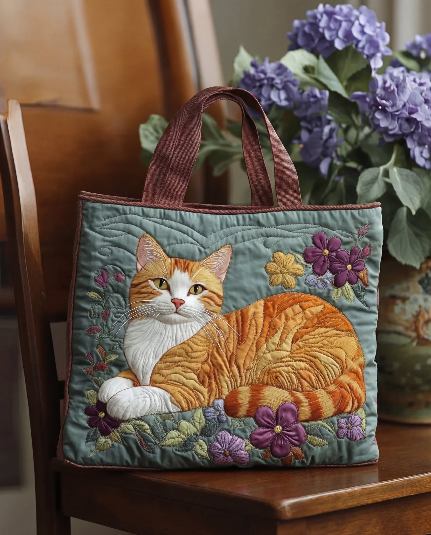 Bolso Artesanal Gato Pelirrojo