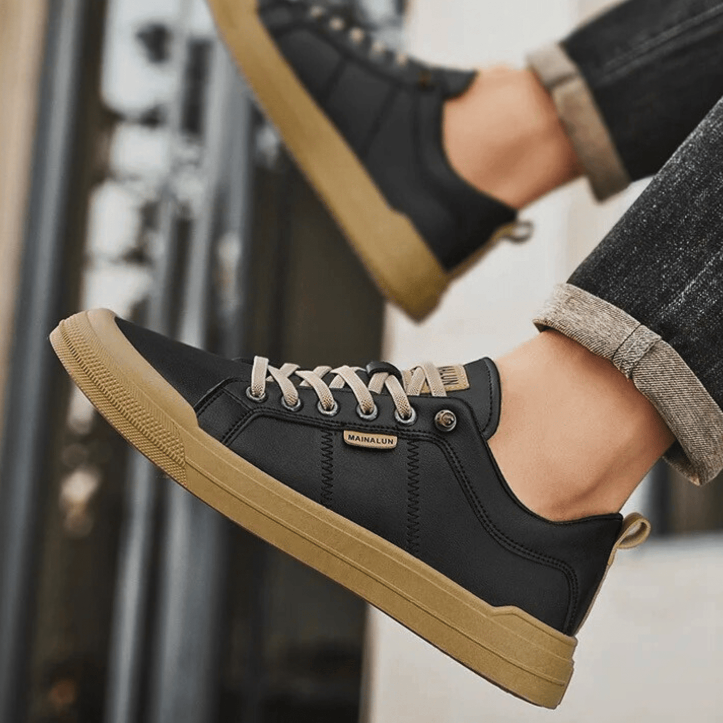 ZAPATILLAS DE CUERO HARRINGTON