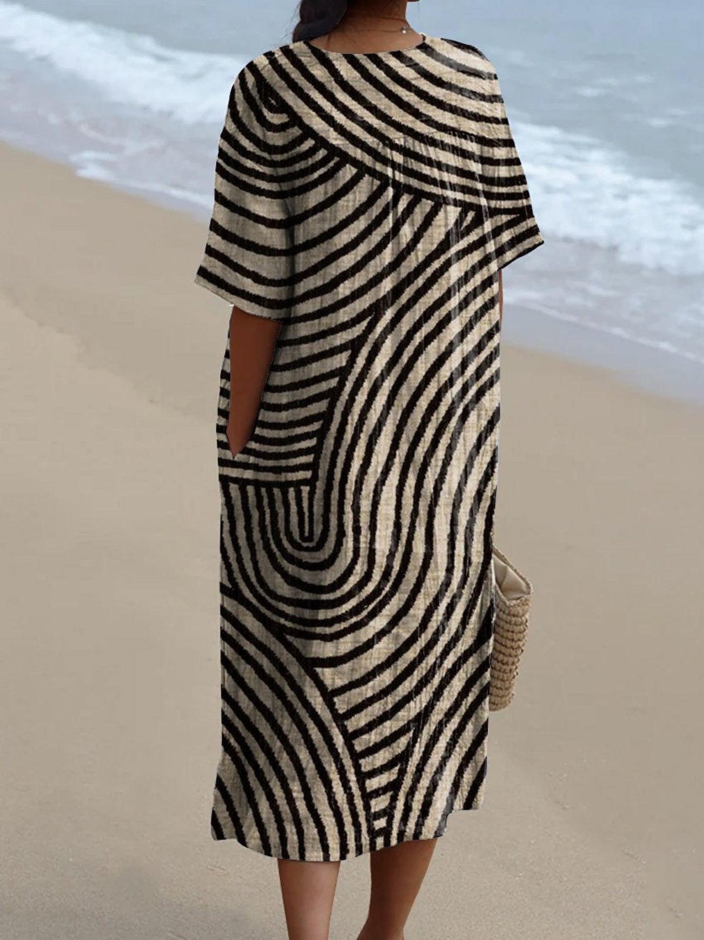 Vestido con estampado gráfico