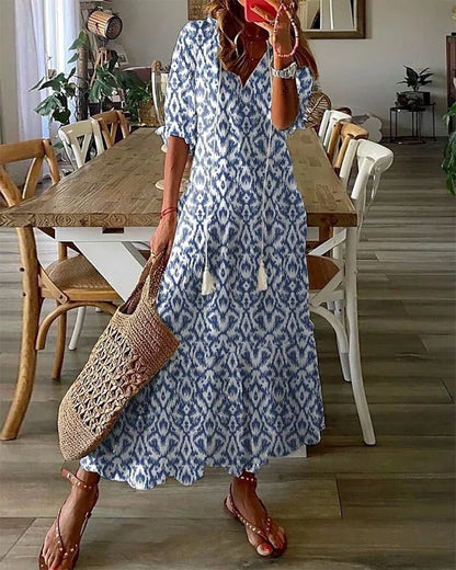 Luna | Vestido midi de estilo boho desenfadado