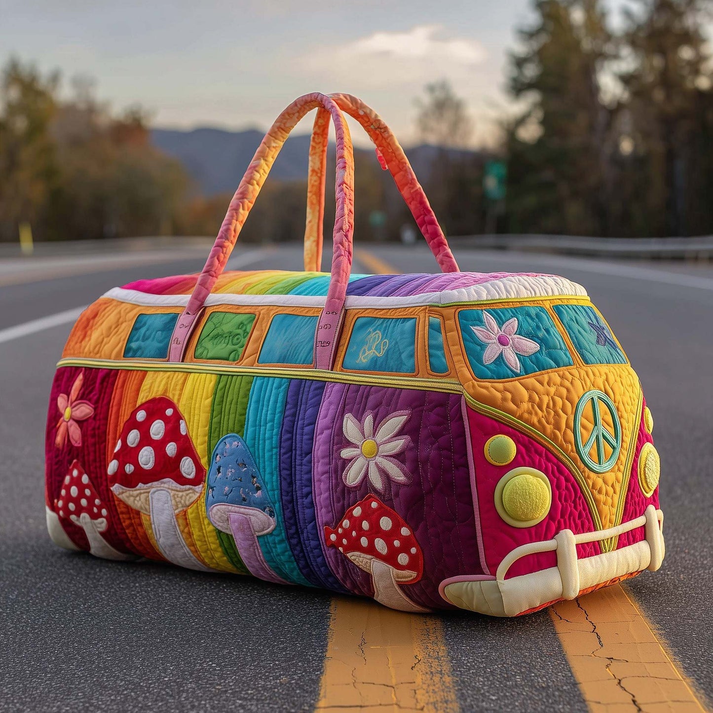 Luna – Bolsa de Viaje Acolchada con Diseño Artesanal