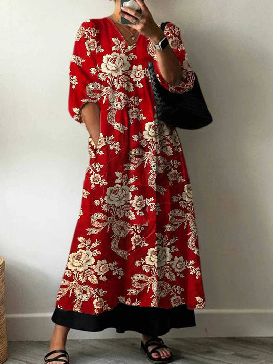 Julia Vestido Elegante con Estampado