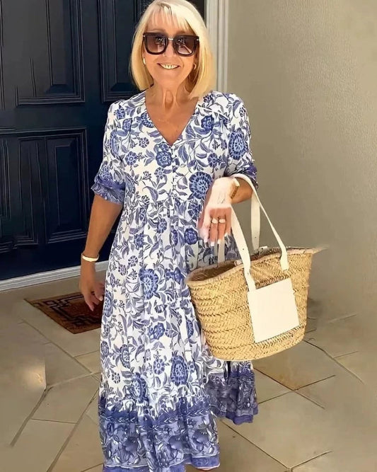 Arias Vestido Bohemio con Escote en V