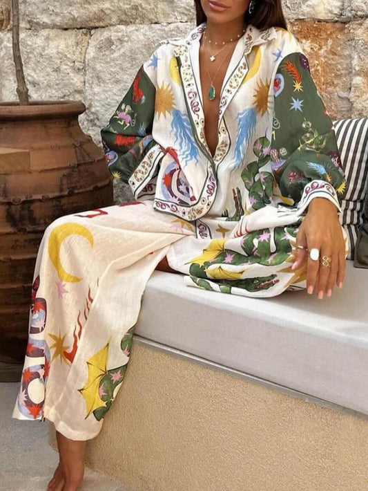 Verónica – Conjunto elegante con estampado exclusivo
