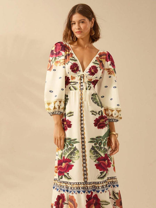 Breezy | Vestido Floral de Vacaciones