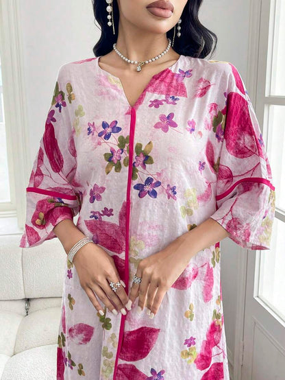 Flora | Vestido con Volantes de Estampado Floral