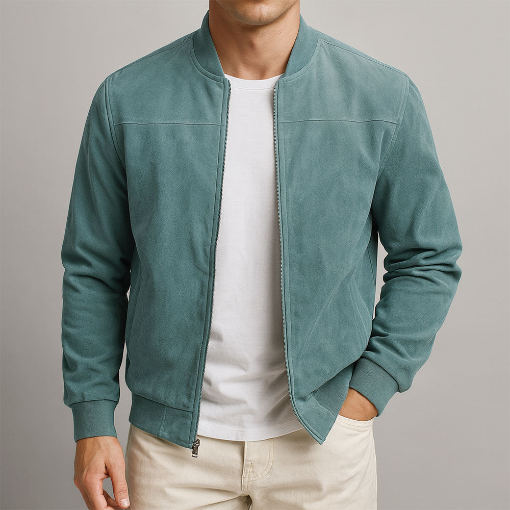Amiro – Chaqueta bomber de ante elegante