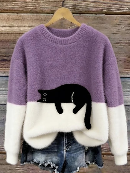 Luna | Sudadera Mujer con Motivo de Gato
