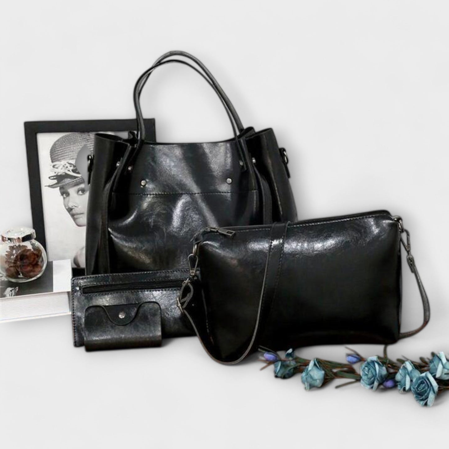 Juego de 4 Bolsas Vintage Elegantes