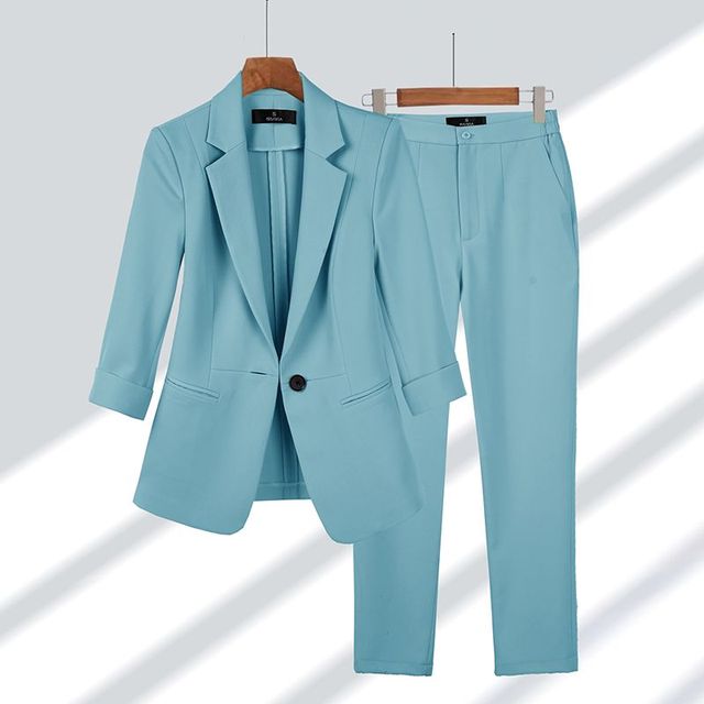 Viktoriya - Conjunto de Blazer y Pantalón de Dos Piezas