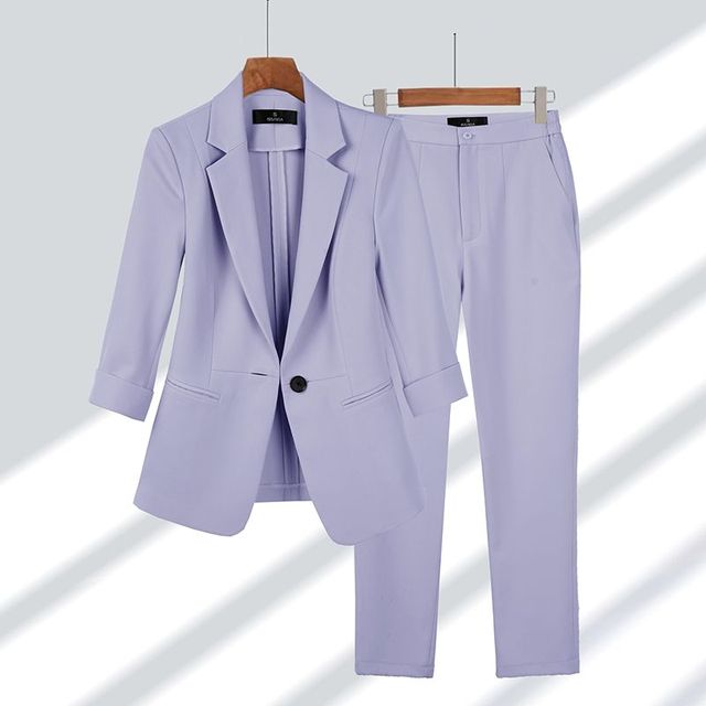 Viktoriya - Conjunto de Blazer y Pantalón de Dos Piezas