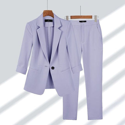 Viktoriya - Conjunto de Blazer y Pantalón de Dos Piezas