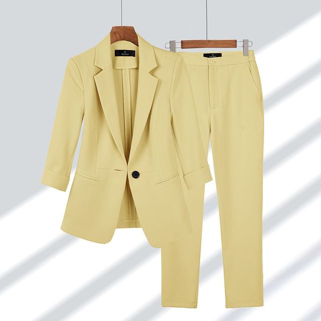 Viktoriya - Conjunto de Blazer y Pantalón de Dos Piezas