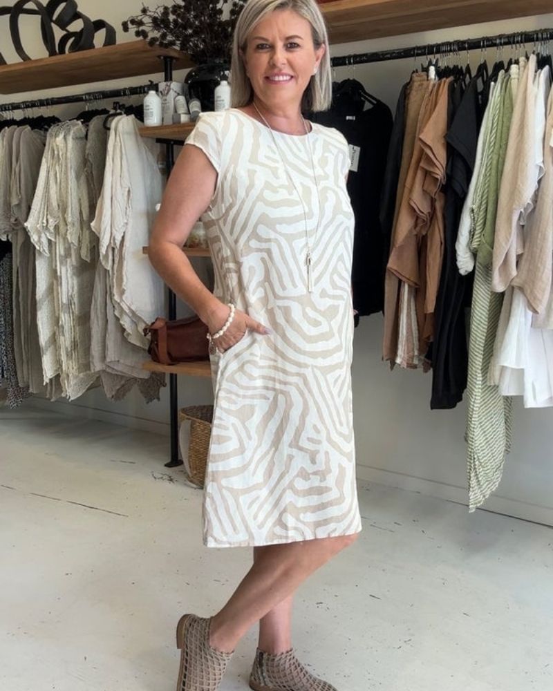 Avanille | vestido de verano con cuello redondo