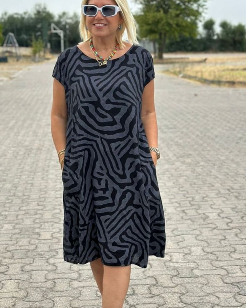 Avanille | vestido de verano con cuello redondo