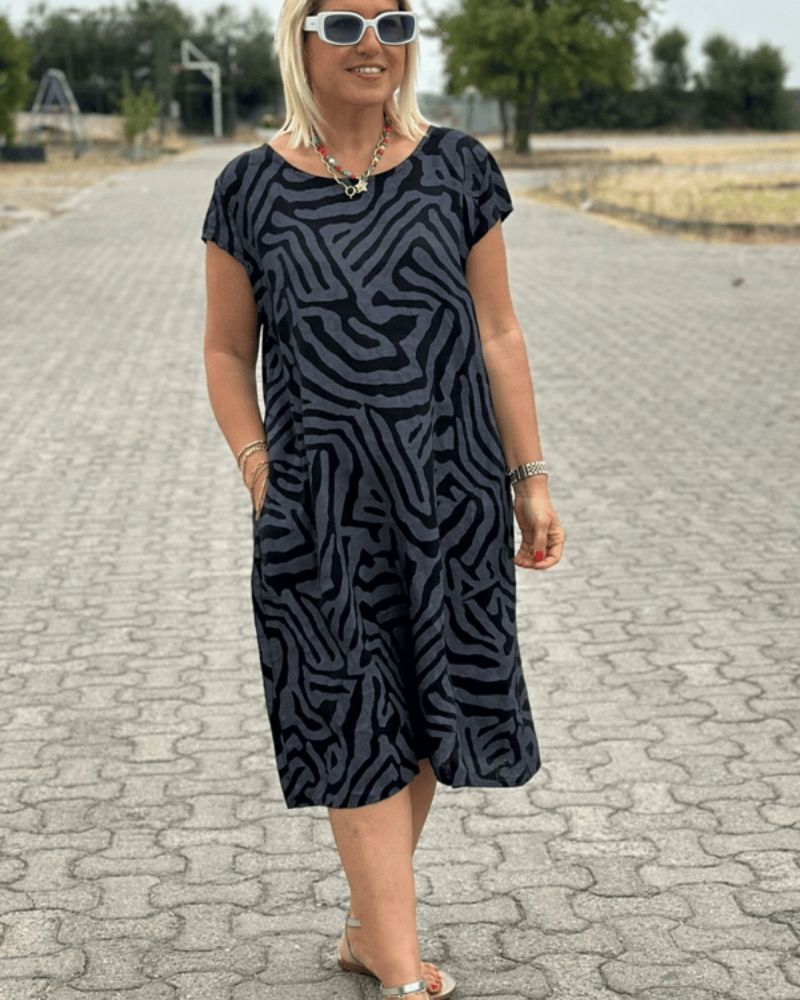 Avanille | vestido de verano con cuello redondo
