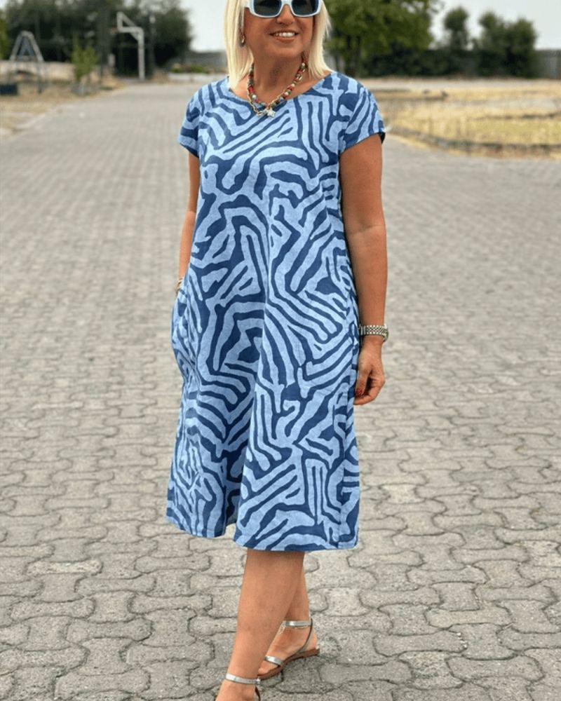 Avanille | vestido de verano con cuello redondo