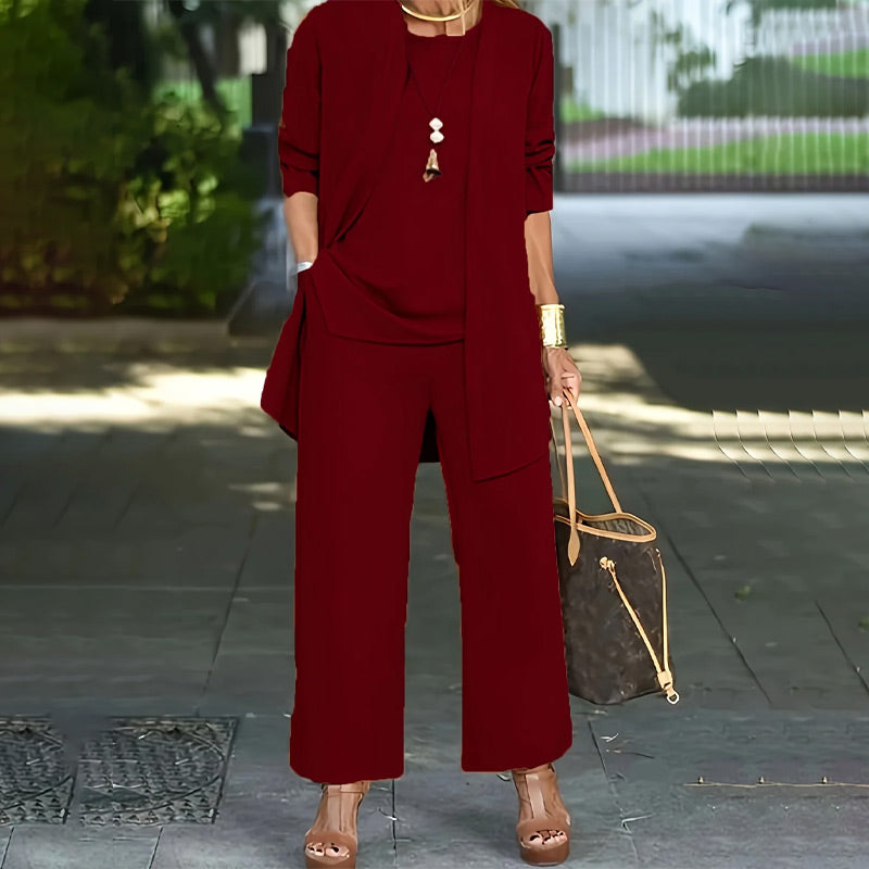 Aurora | Conjunto Elegante Holgado de 3 Piezas