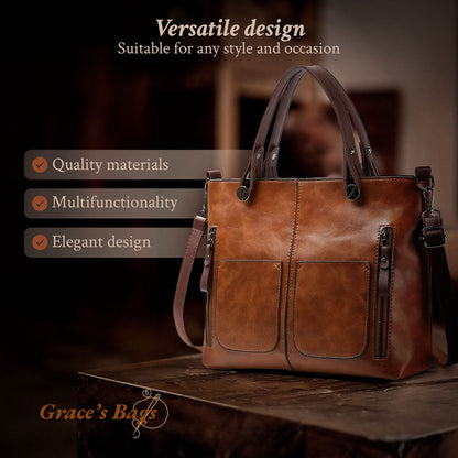 Bolso de hombro elegante y atemporal