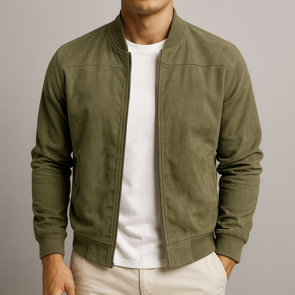 Amiro – Chaqueta bomber de ante elegante