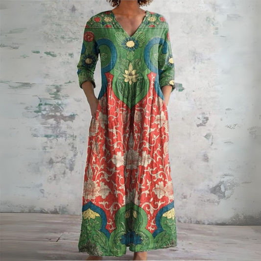 Judith Vestido Maxi Floral Vintage