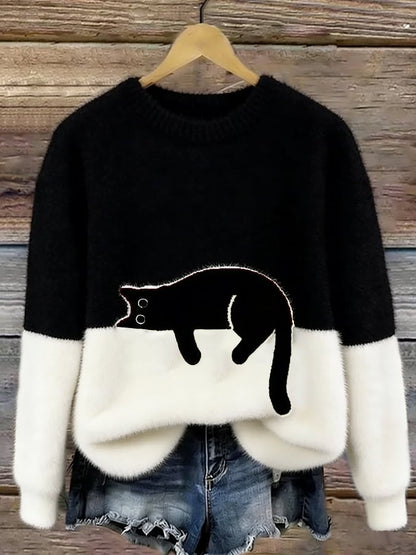 Luna | Sudadera Mujer con Motivo de Gato