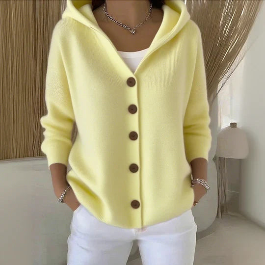 Cardigan con Capucha Elegante