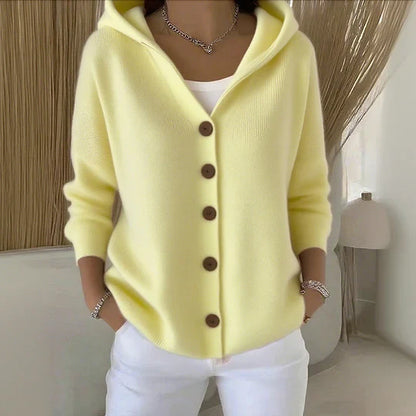 Cardigan con Capucha Elegante