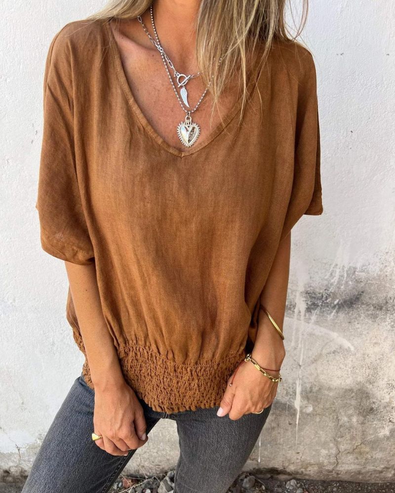 Azelie  Blusa de Verano Casual