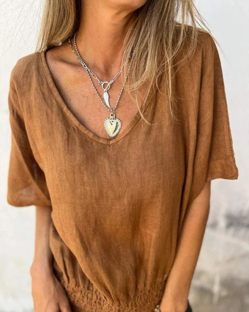 Azelie  Blusa de Verano Casual
