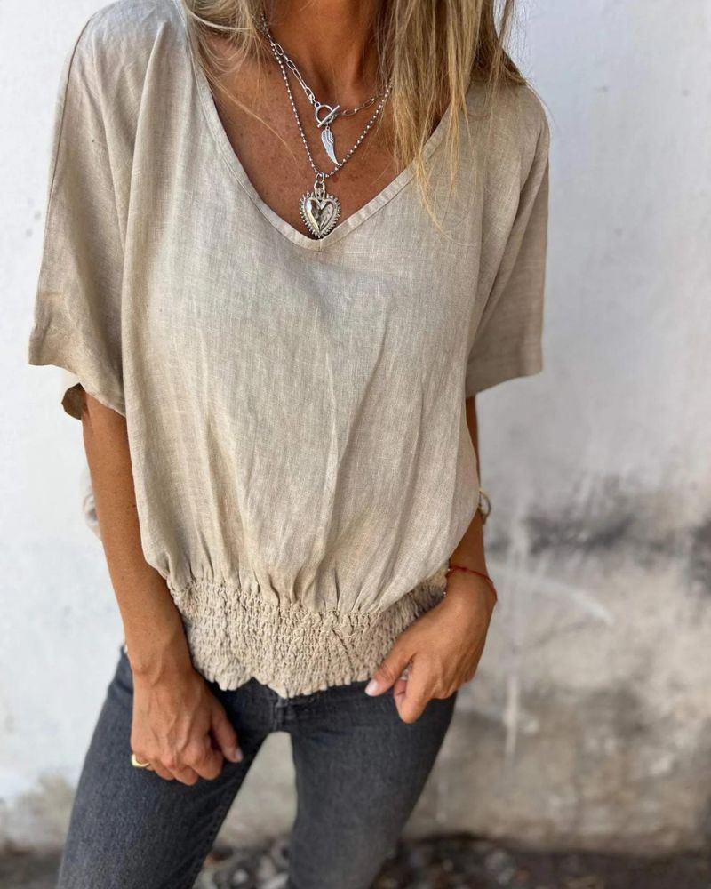 Azelie  Blusa de Verano Casual