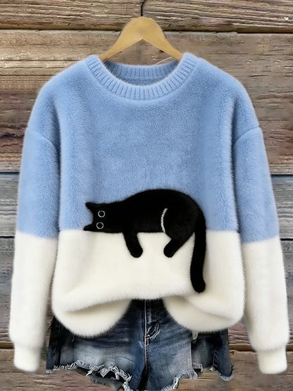 Luna | Sudadera Mujer con Motivo de Gato