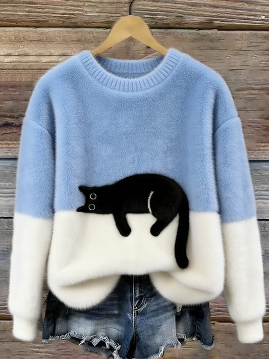 Luna | Sudadera Mujer con Motivo de Gato