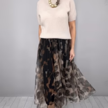 Valentina – Conjunto de Dos Piezas con Estampado Leopardo