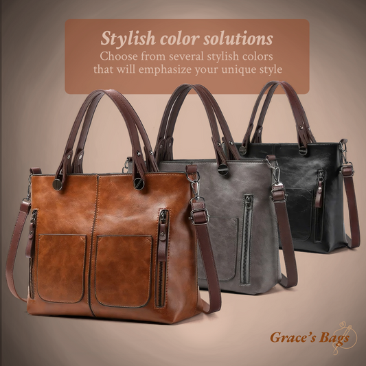 Bolso de hombro elegante y atemporal