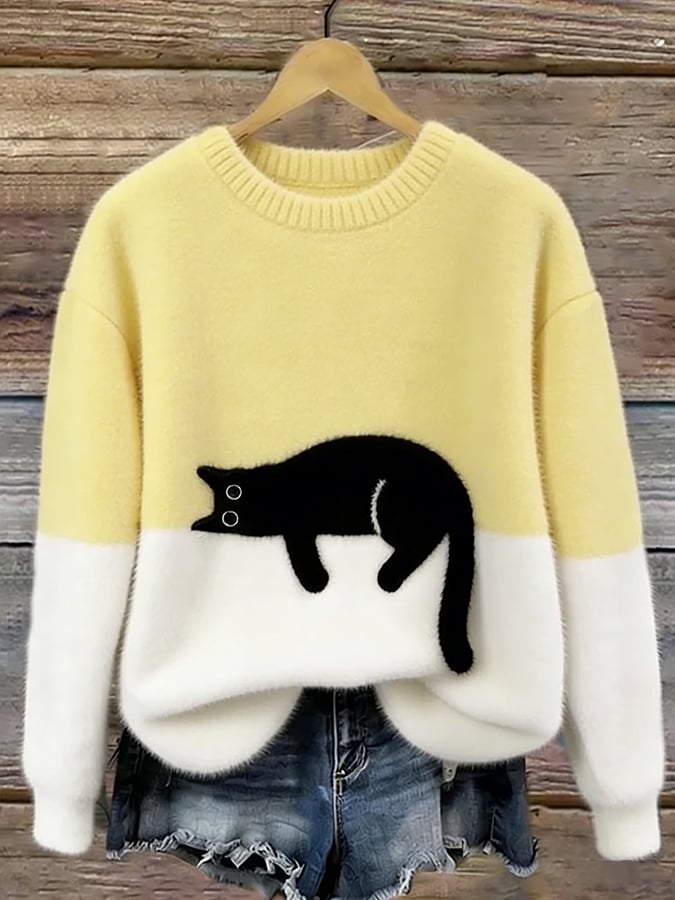 Luna | Sudadera Mujer con Motivo de Gato