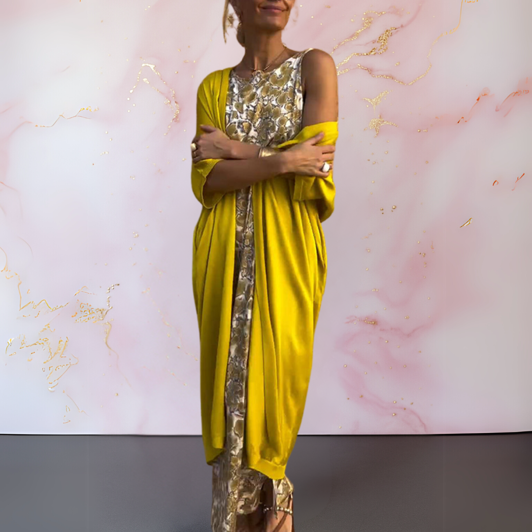 Melanie™ | Elegante vestido con chal