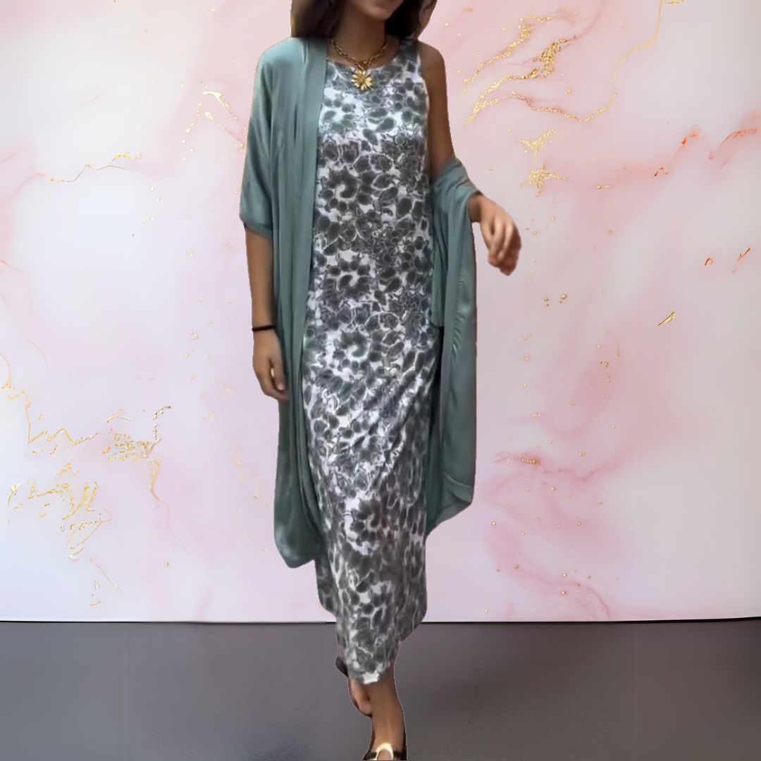 Melanie™ | Elegante vestido con chal