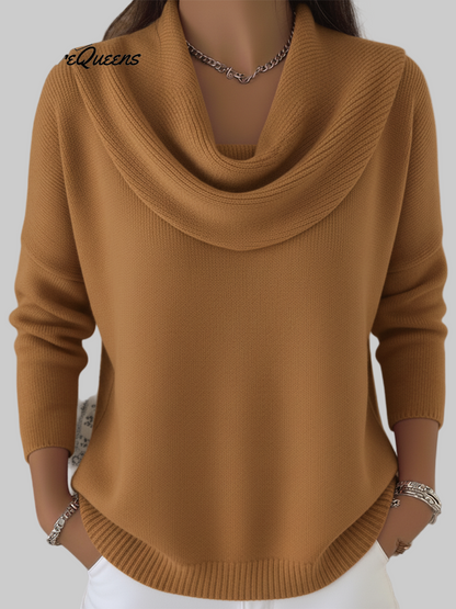 Celestine – Suéter Navideño con Cuello Volante y Toque Acogedor