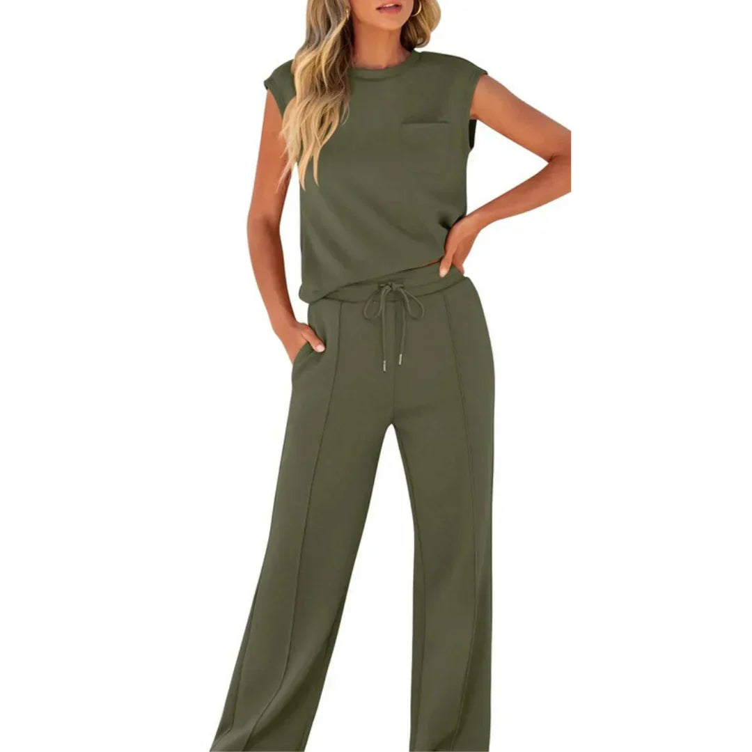 KAIYA™ – Conjunto Casual de Verano Suave