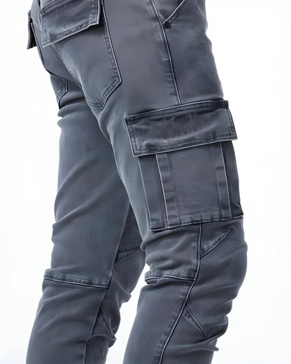 Martino™ | Pantalones cargo elasticizados Marino