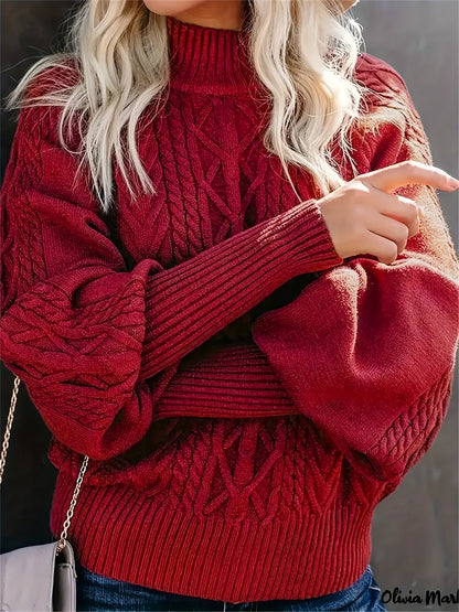 Tinsley - Suéter de Punto Casual de Manga Larga