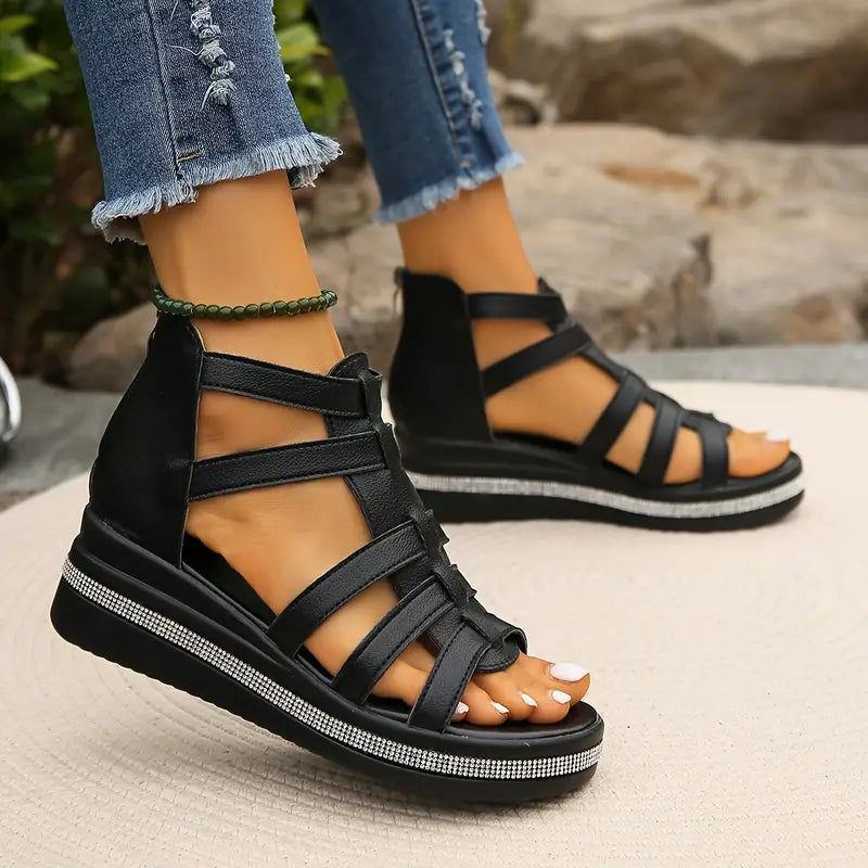 Sandalias Elegantes de Tacón