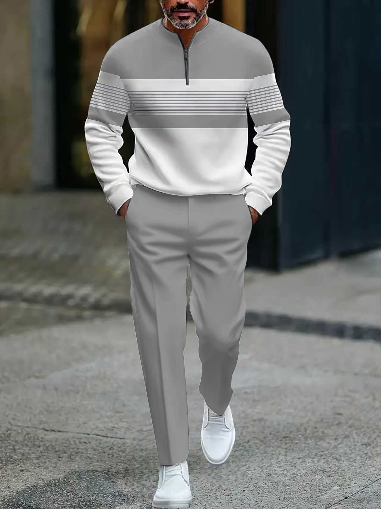 Thiago | Conjunto de Suéter Gráfico y Pantalón