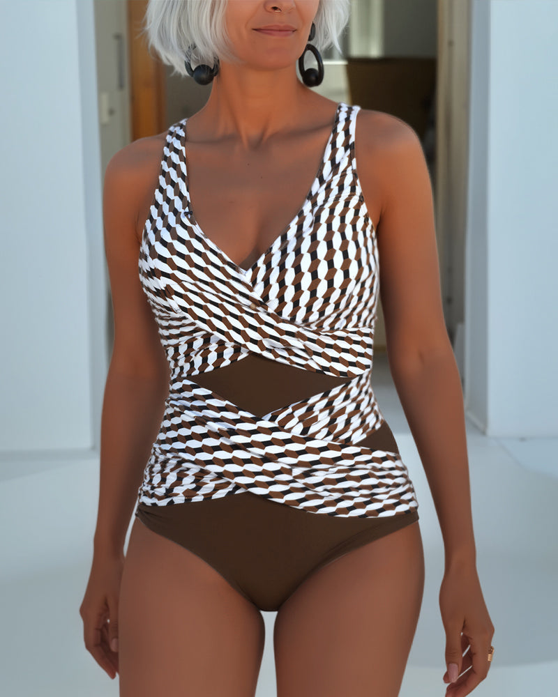 Trikini Cruzado para un Estilo Relajado de Resort