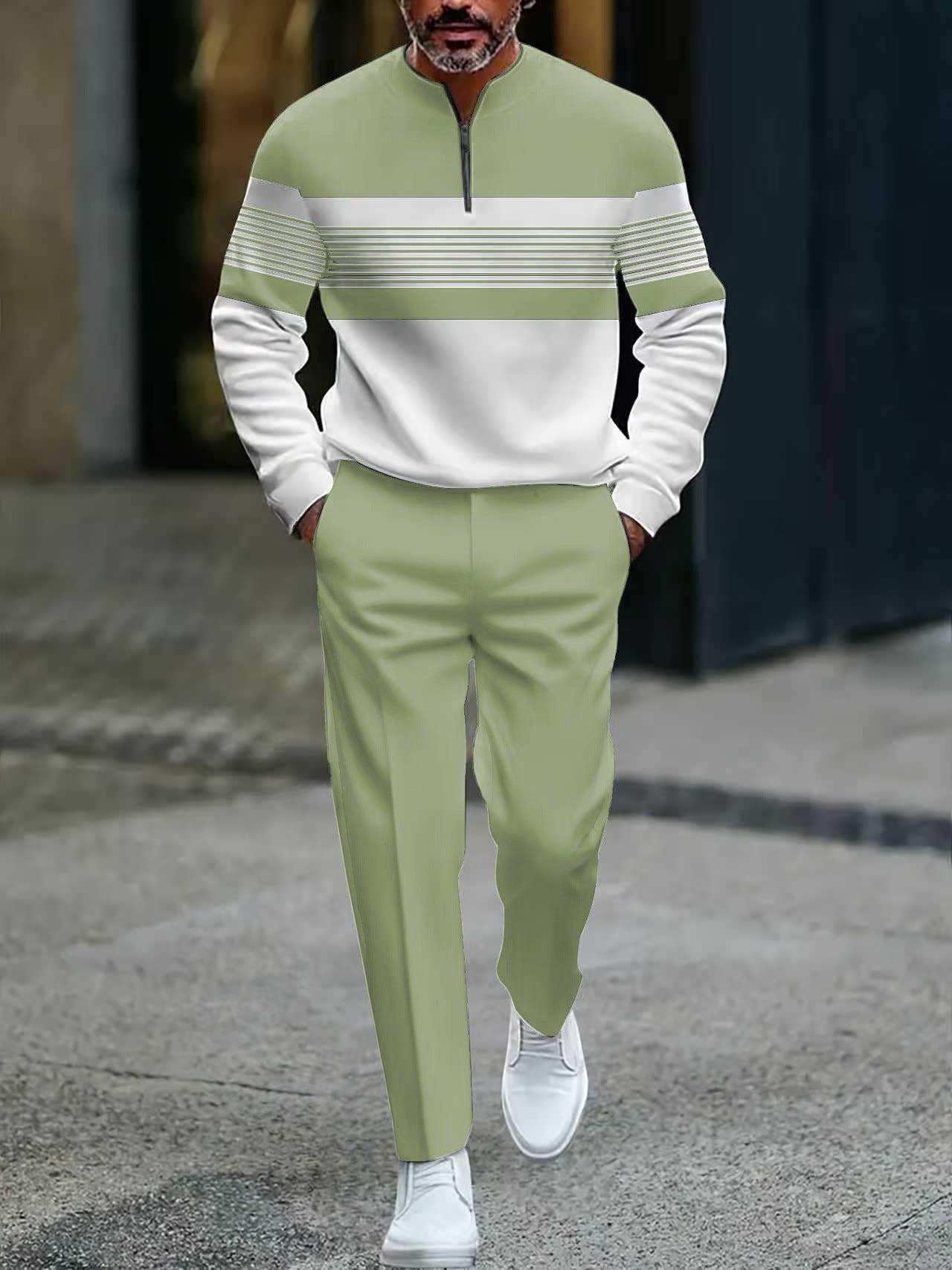 Thiago | Conjunto de Suéter Gráfico y Pantalón